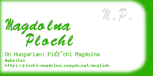 magdolna plochl business card